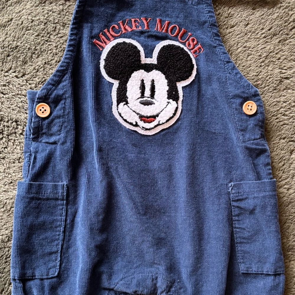 Vintage Disney baby Mickey Mouse Overalls